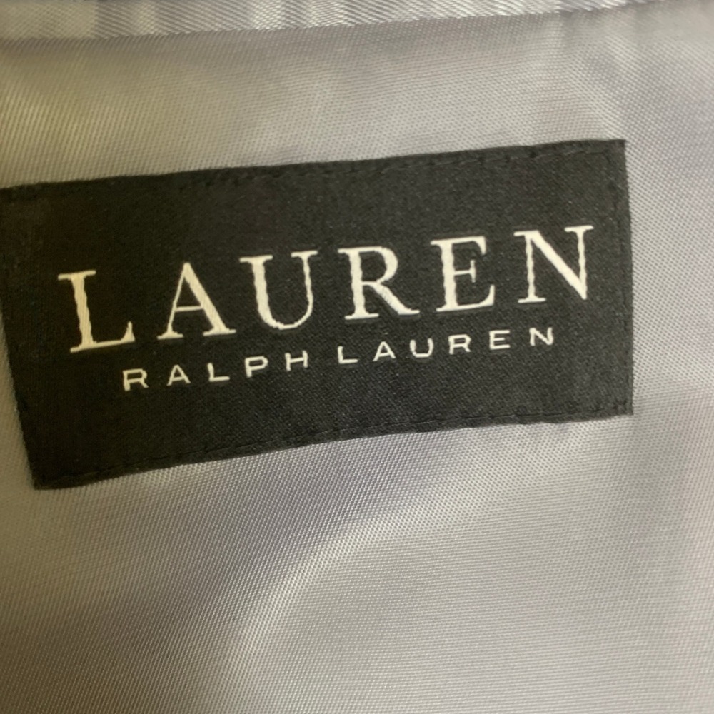 Lauren‎ Ralph Lauren Blazer Mens 44L Blue Plaid Linen Sport Coat 2 Button - Picture 6 of 15